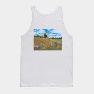 Beautiful Poppies and Lions, Oh My! Tank Top